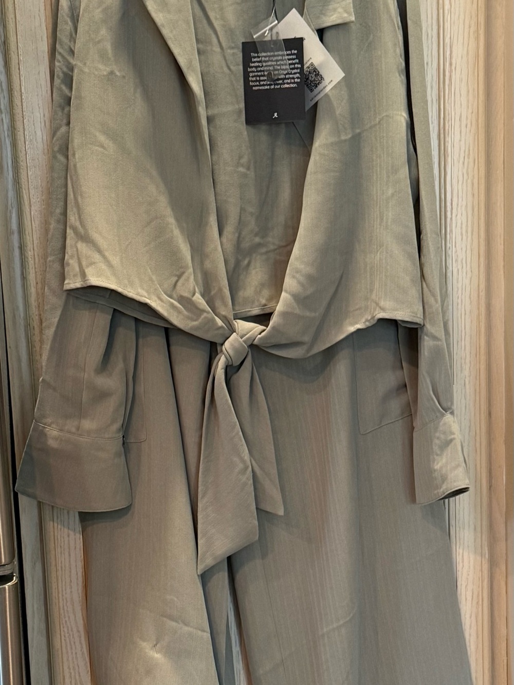 Adrienne Landau Olive Garment with Branded Hang Tag